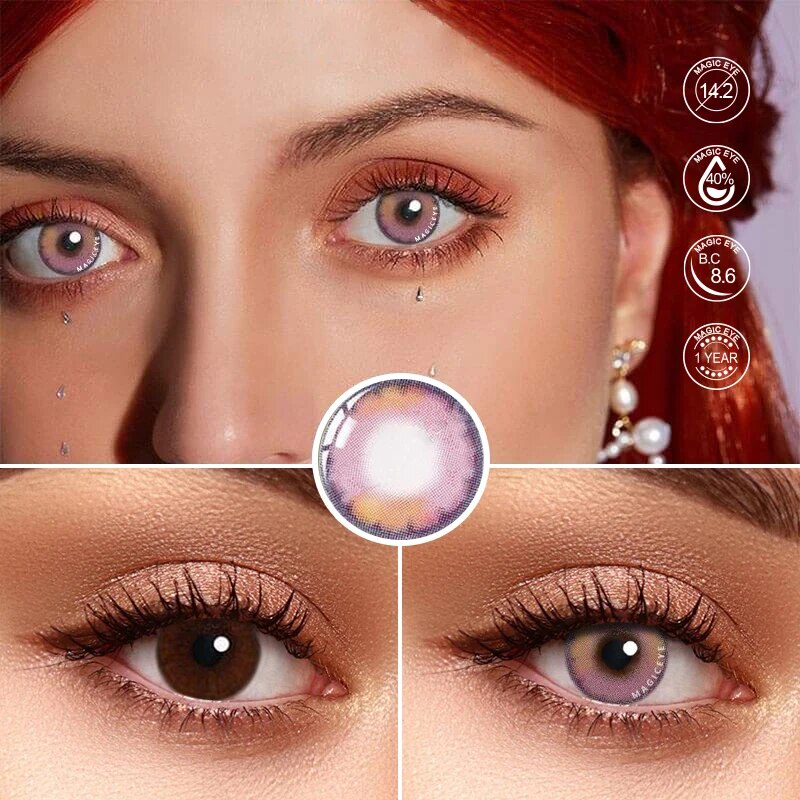 Cherry Purple Color Contact Lenses