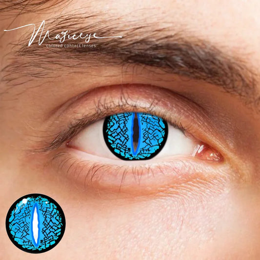 Lizard Eye Aqua Blue Cosplay Colored Contact Lense
