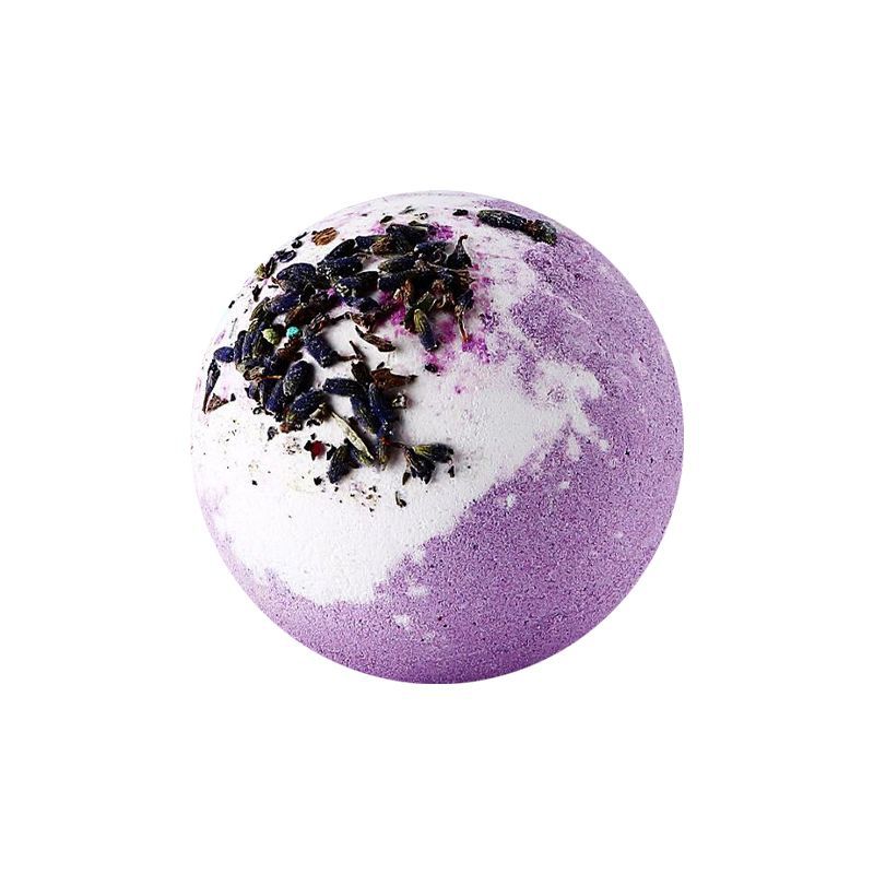 Spot cross-border dried flower bubble bath ball 100g essential oil bath salt ball bath bombs explosive bath salt bath ball