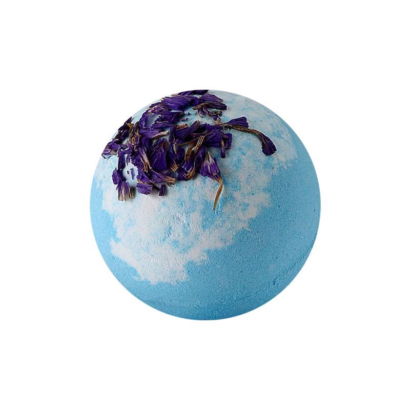 Spot cross-border dried flower bubble bath ball 100g essential oil bath salt ball bath bombs explosive bath salt bath ball