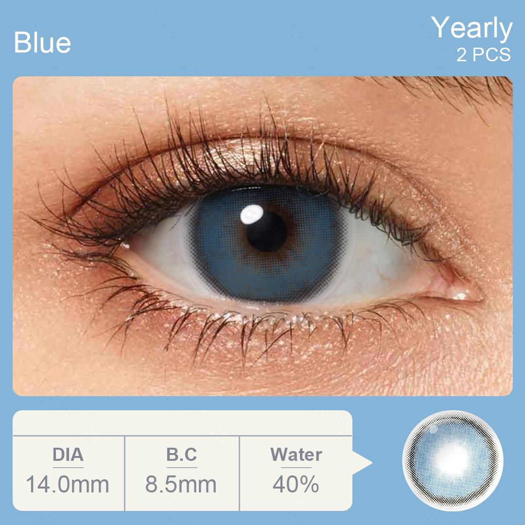 2Pcs Colored Pupil Contact Lenses for Eyes Cosmetic Eye Contacts Yearly Color Lens 1 Pair Coloured Contact Lenses for Dark Eyes