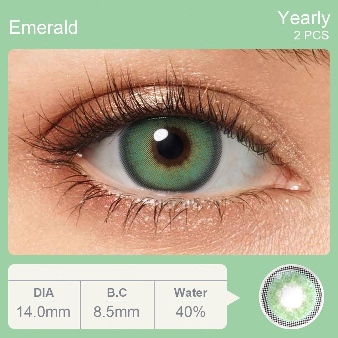 2Pcs Colored Pupil Contact Lenses for Eyes Cosmetic Eye Contacts Yearly Color Lens 1 Pair Coloured Contact Lenses for Dark Eyes