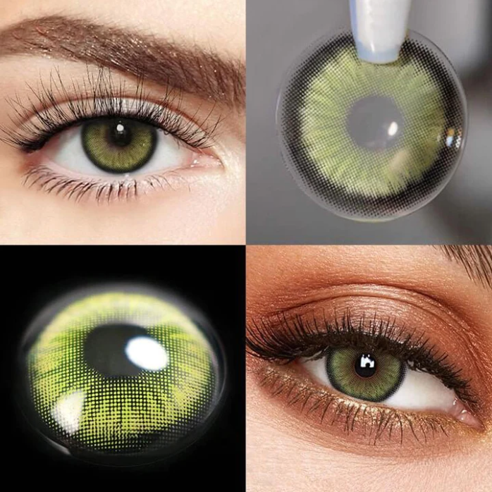 【 1-Day 10Pcs】DAWN Green Daily Contact Lenses【PRESCRIPTION】