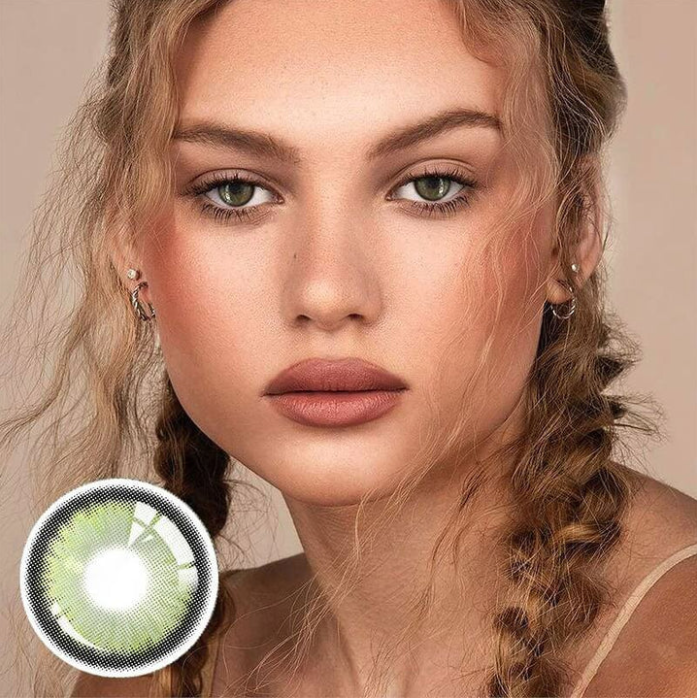 【 1-Day 10Pcs】DAWN Green Daily Contact Lenses【PRESCRIPTION】