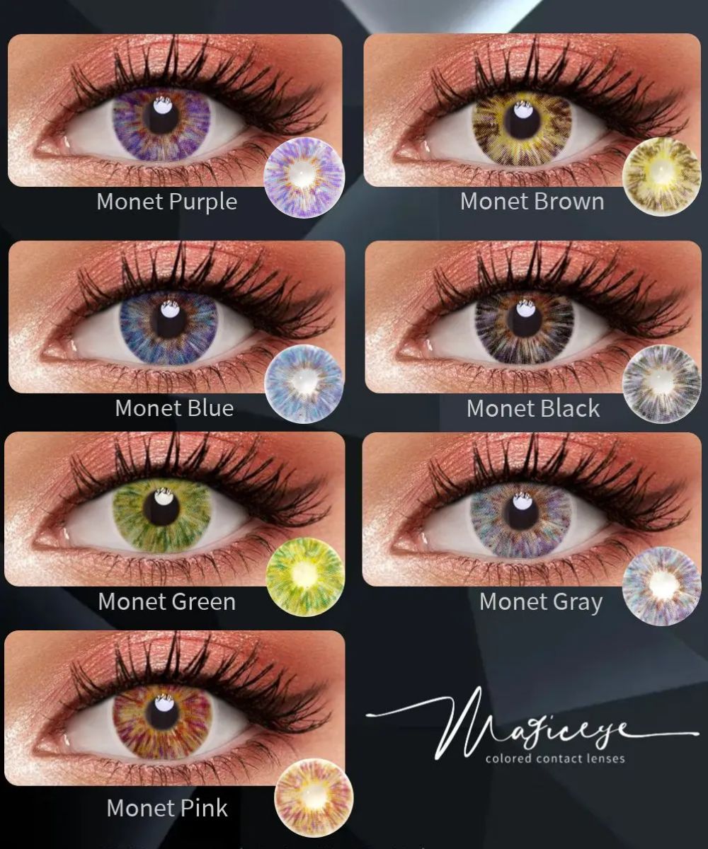 【2023 NEW】Monet Black Color Contact Lenses