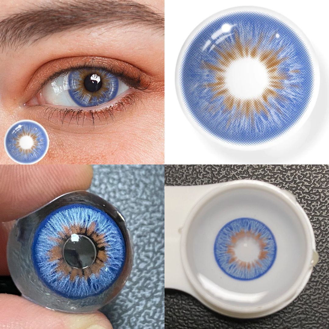 Wildness Peacock Blue Color Contact Lenses