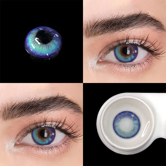 【2022HOT】Girl Tears Blue Color Contact Lenses 【Prescription】