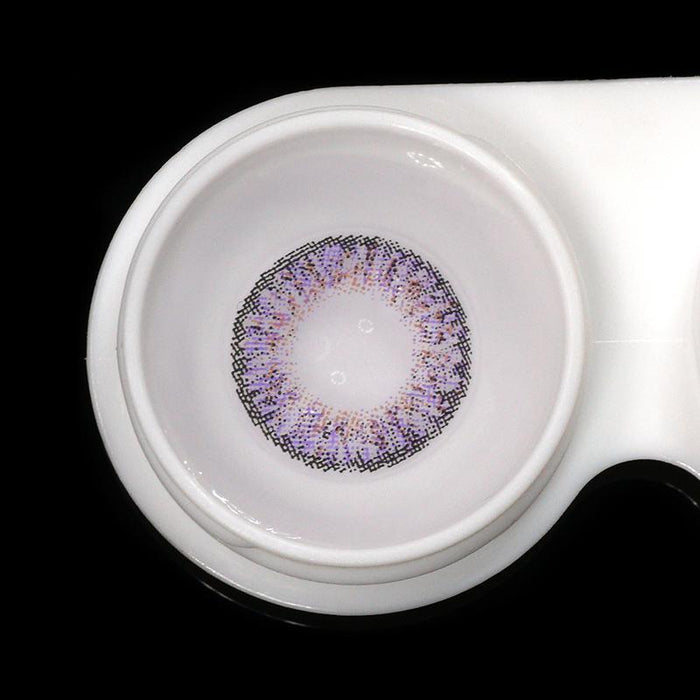 Three Tone Amethyst Colored Contact Lenses