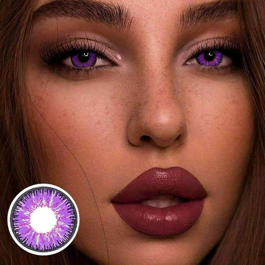 Vika Tricolor Purple Color Contact Lenses【PRESCRIPTION】