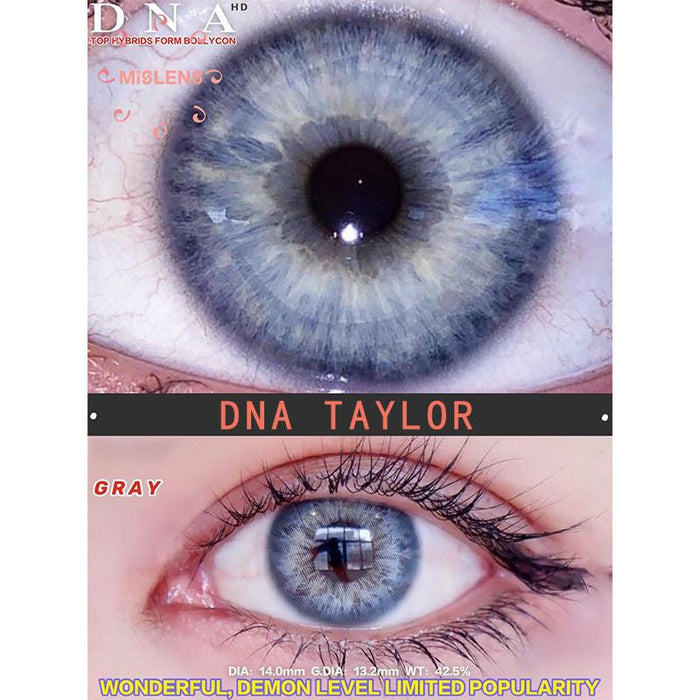 Lentes De Contacto Color Gris Azul DNA Taylor