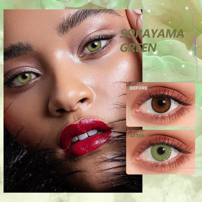 Sorayama Yellow Green Color Contact Lenses