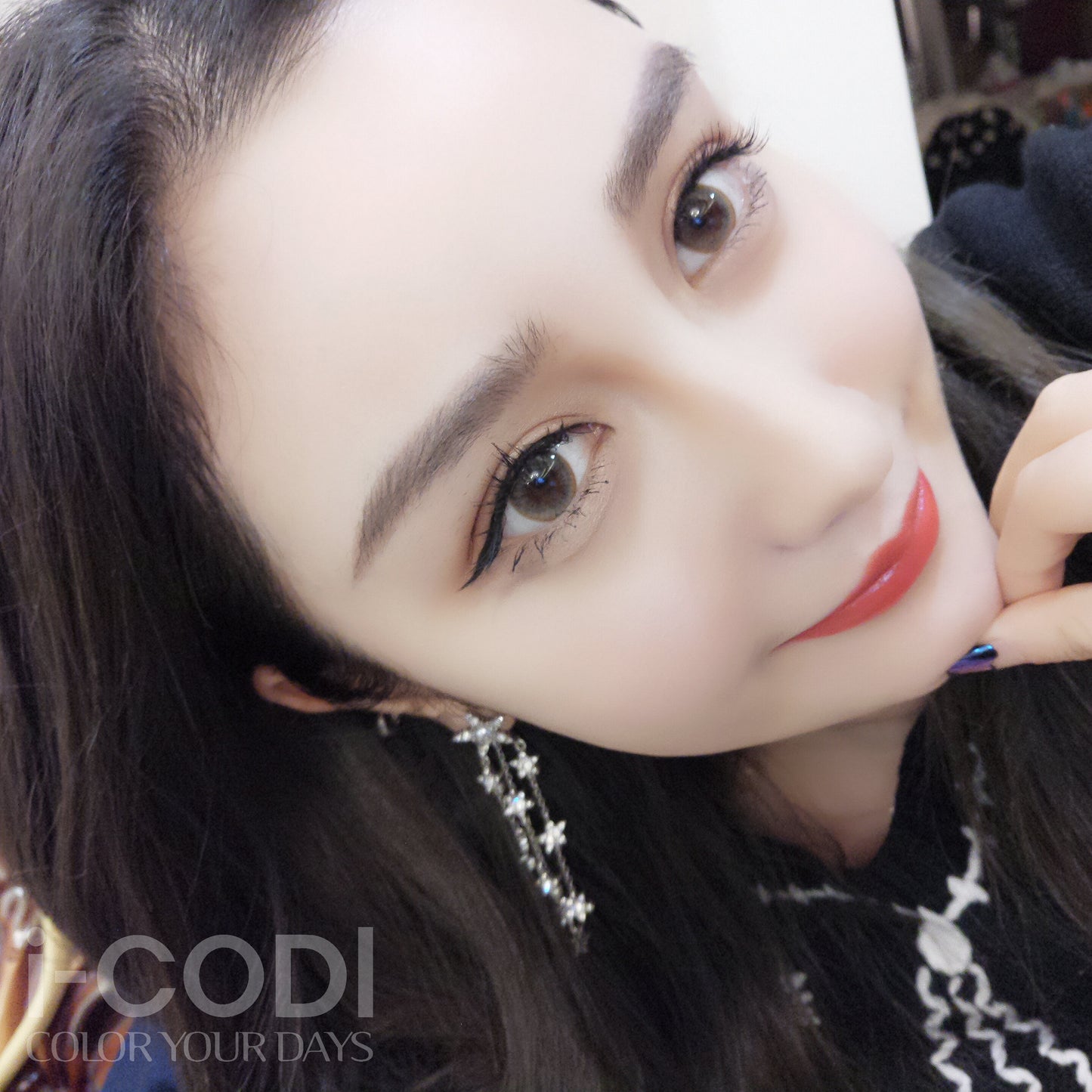 Mermaid Gold Gray Colored Contact Lenses