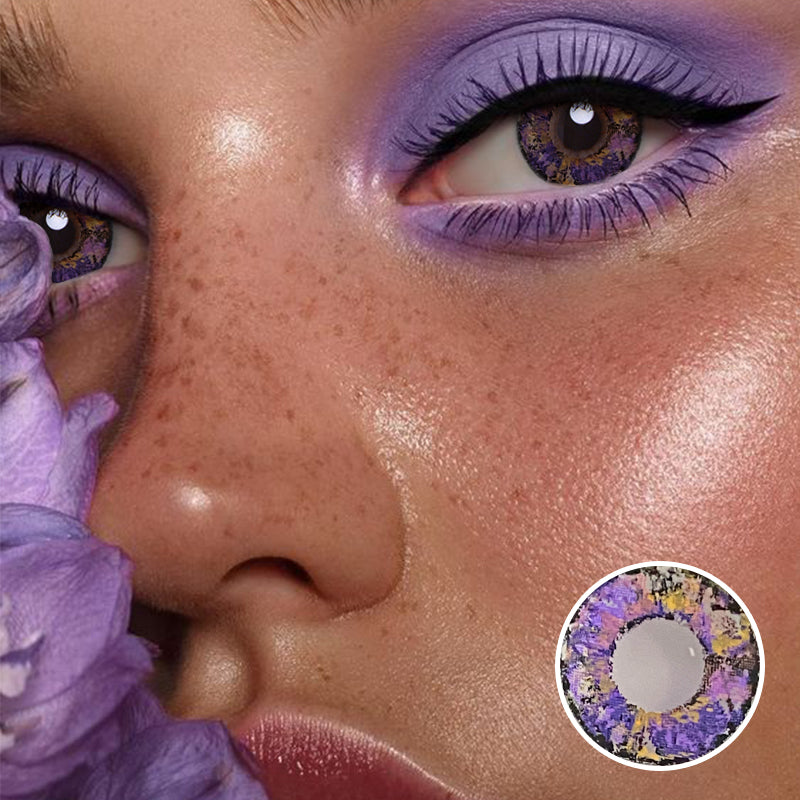 Dazzle Purple Color Contact Lenses