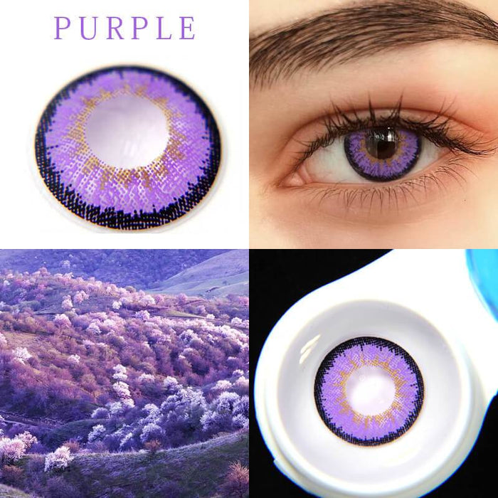【NEW】Ice Snow Purple Color Contact Lenses