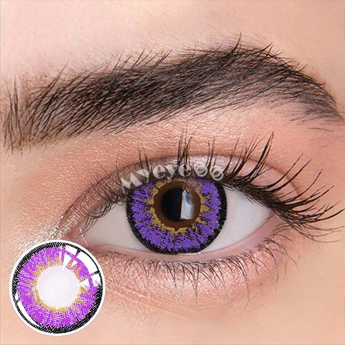 【NEW】Ice Snow Purple Color Contact Lenses