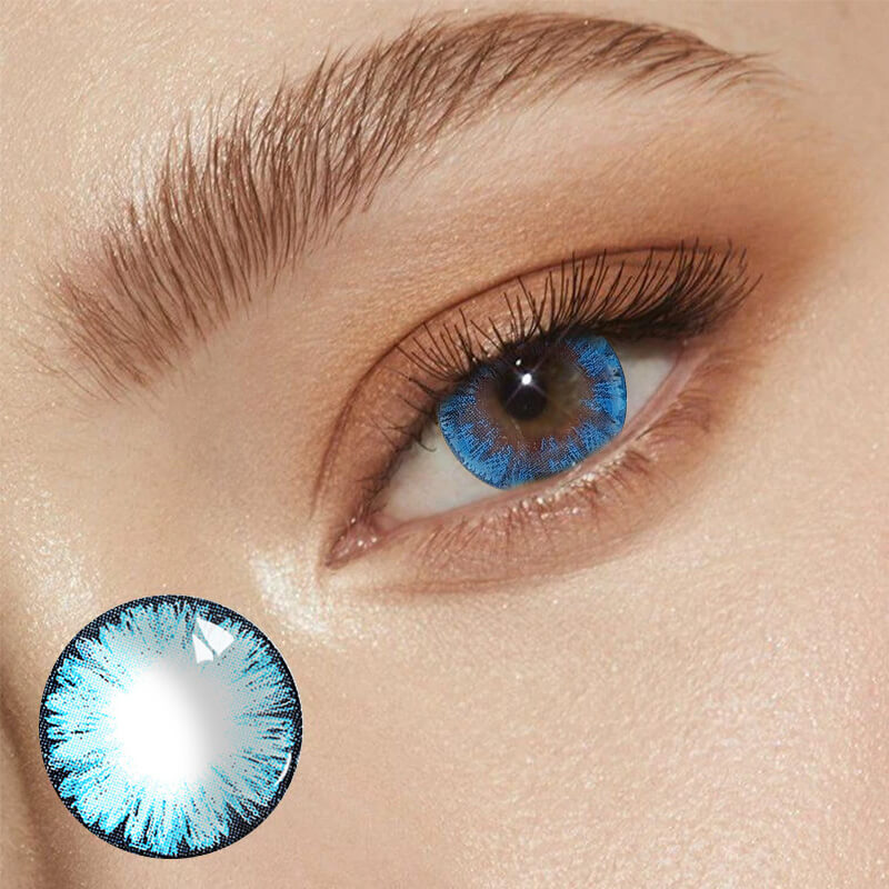 Lentes de Contacto de Color Azul Big Girl Eye【PRESCRIPCIÓN】