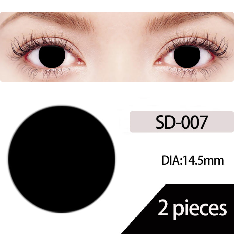 All Black Halloween Color Contact Lenses