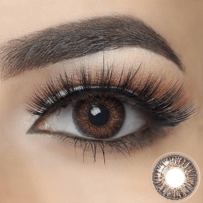 Three Tone Brown Color Contact Lenses