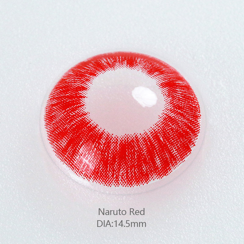Red Fire Cosplay Color Contact Lenses 【PRESCRIPTION】
