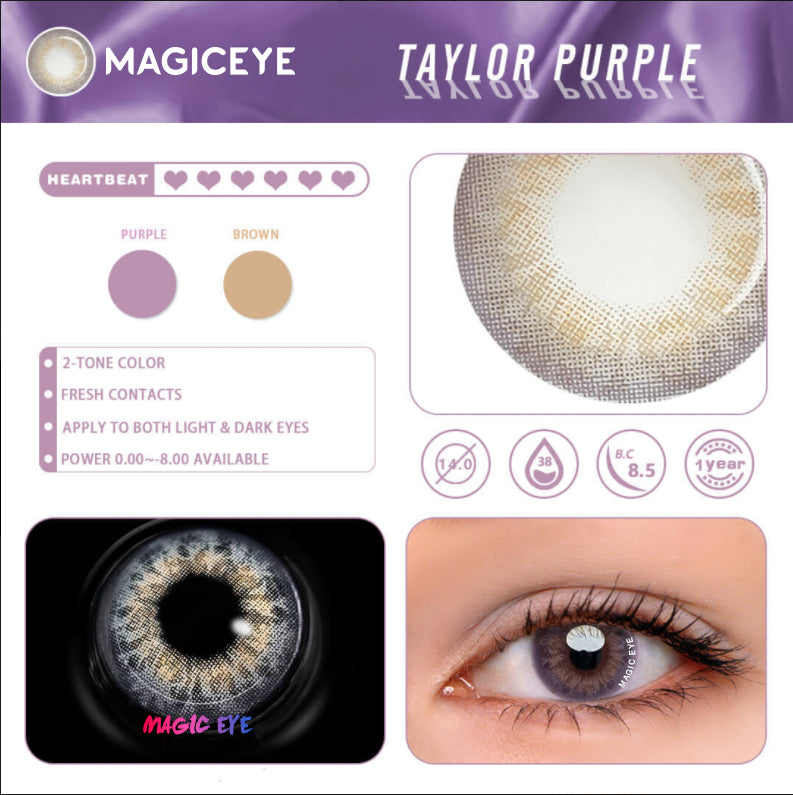 DNA Taylor Voilet Pink Color Contact Lenses