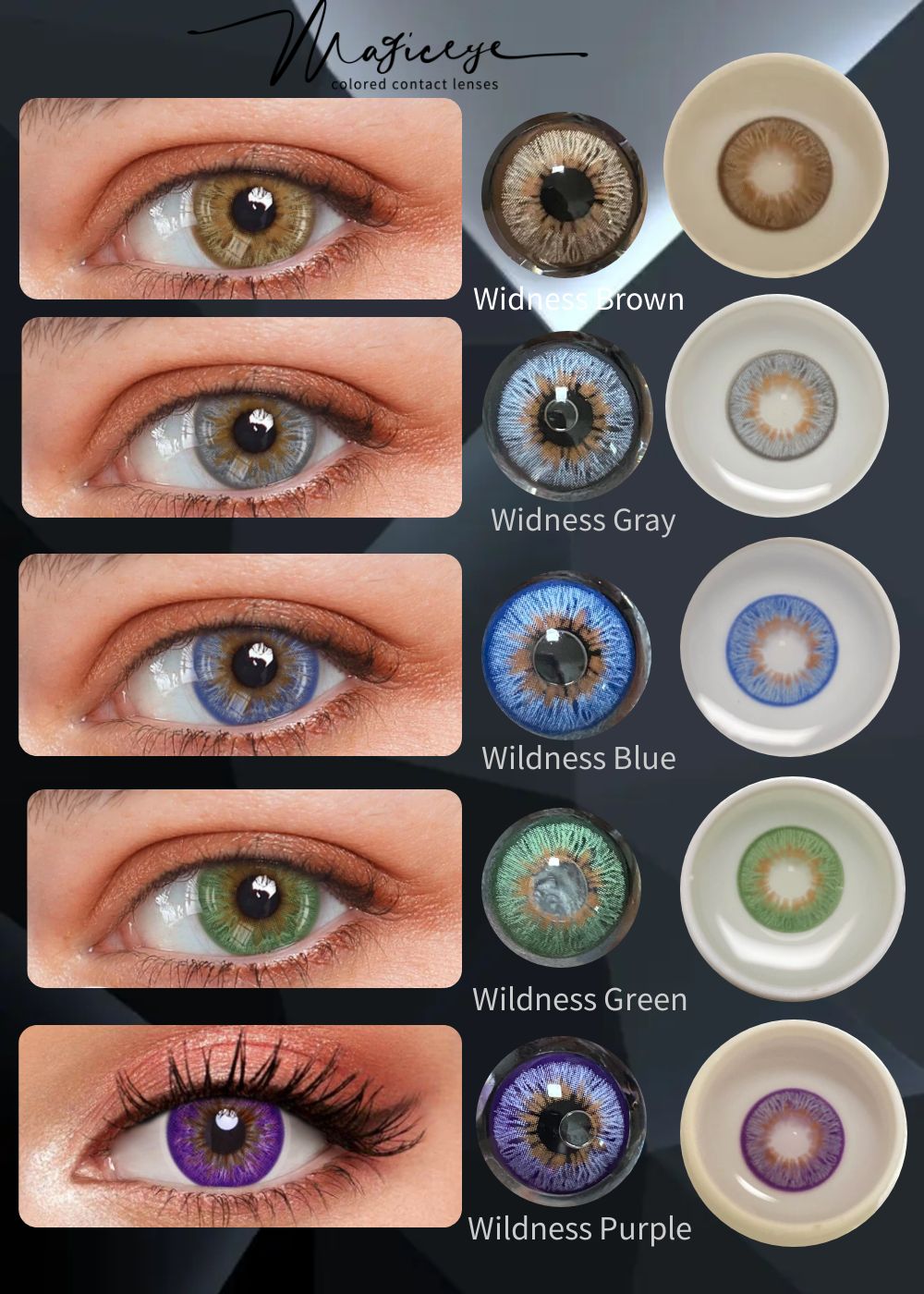 Wildness Purple Color Contact Lenses