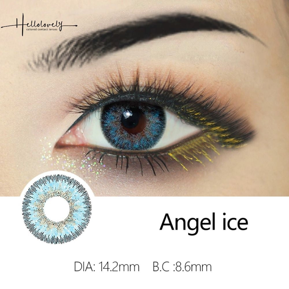Angel Ice Blue Color Contact Lenses【Prescription】