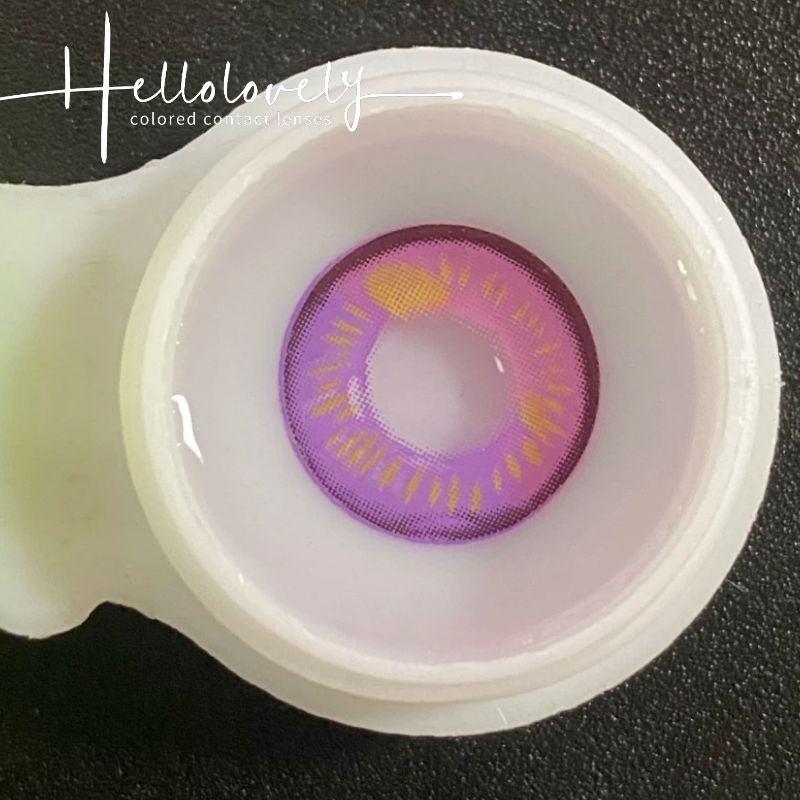 Anime Purple Crazy Contact Lenses