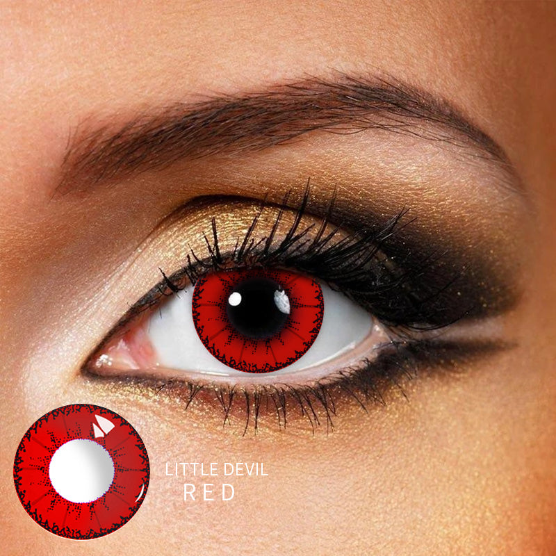 Little Devil Red Color Contact Lenses 【PRESCRIPTION】